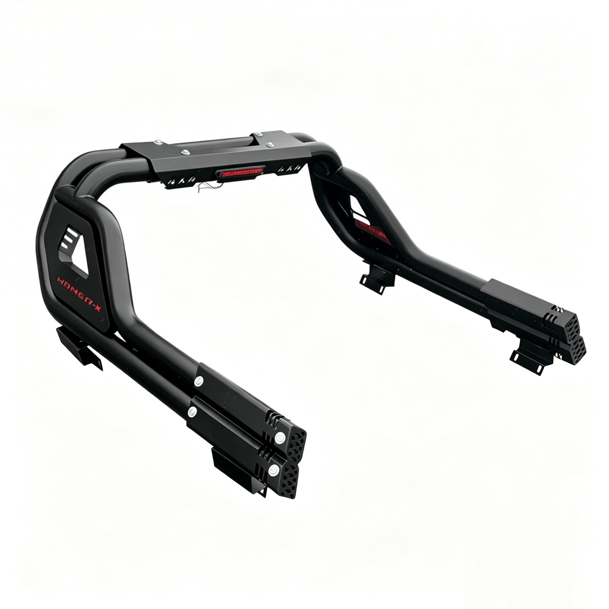 Pickup Truck Sports Bar with Twin Tubes and Geometric Side Plates | Custom Fit